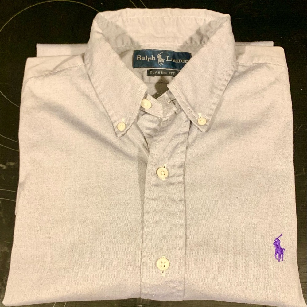 POLO RALPH LAUREN Men's Classic Oxford Long Sleeve Sport Shirt